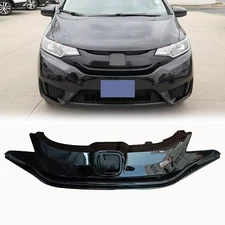 For 2015-2017 Honda Fit Jazz Front Upper Bumper Grille Glossy Black 71120T5RA10