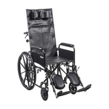 NEW Silver Sport Full-Reclining Wheelchair MODEL SSP18RBDFAV 18 INCH SEAT