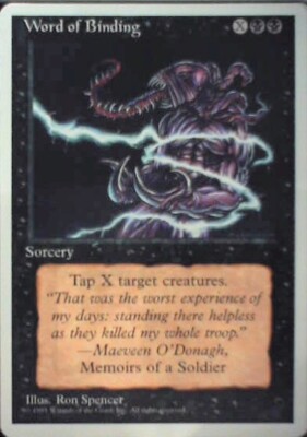 Word of Binding - Fourth Edition: #172, Magic: The Gathering Nm R42