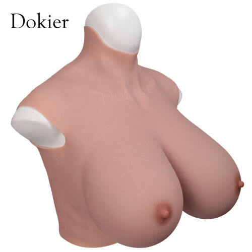 B-K Cup Plus Size Silicone Breast Forms Breastplate Fake Boobs With Veins Skin - Afbeelding 6 van 17