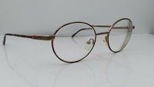 Vintage Berdel Phoenix Brown Gold Oval Italy Sunglasses FRAMES ONLY