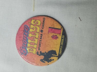 BRONCO BILLY'S CERAMIC BLACKJACK 1.00 TOKENS