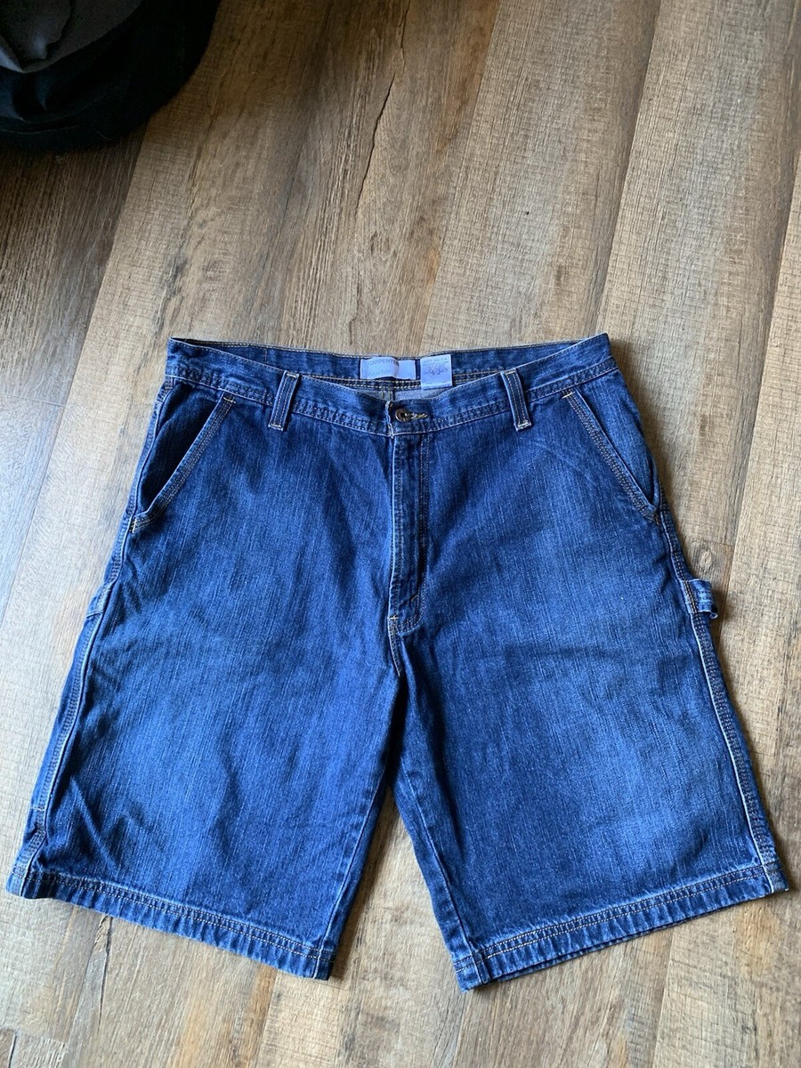 Levi’s silver tab carpenter shorts Levis 1990 Silvertab Baggy Striped Carpenter Shorts Sz 28