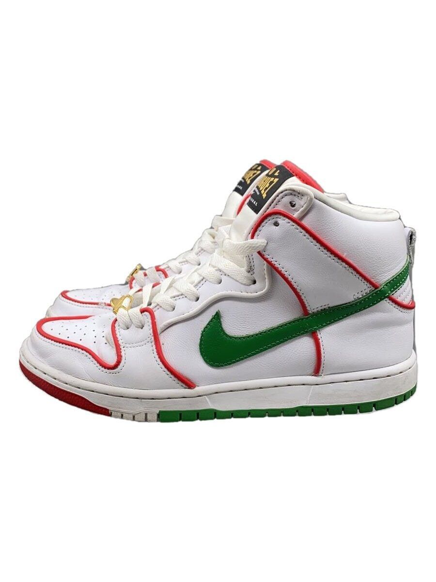 NIKE High Top Sneakers SB Dunk PRM QS CT6680-100 27cm White Used  
