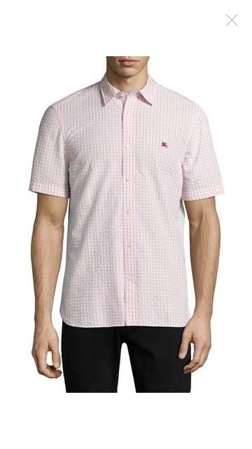burberry shirt short sleeve mens