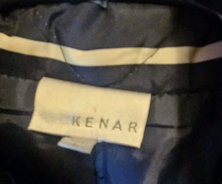 Chaleco Acolchado KENAR Mujer Gris Informal Rayas Sin Mangas Cremallera Completa Forrado Grande L Foto 2 de 3