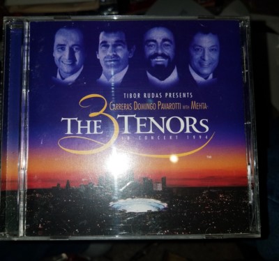 The Three Tenors in Concert 1994 (CD, Aug-1994) Carreras, Domingo, & Pavarotti