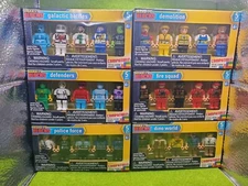 Make It Blocks Mini Figurines Police Construction Galactic Defenders Fire Dino