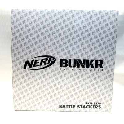 Nerf Bunker Battle Zone Battle Set of 4 Inflatable Stackers Crates & Barrels