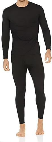 Long Johns Thermal Underwear for Men Fleece Lined Base Layer Set for Cold Weathe