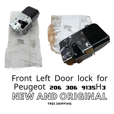 NEW ORIGINAL Front Left Door lock for Peugeot 206 306 9135H3 | eBay