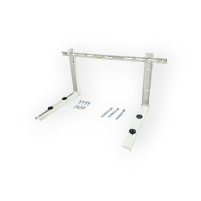 Support Unité Extérieure Climatisation Réglable Support Pour Climatiseur Extérieur 38 X 45 Cm - Structure Réglable Avec Traverse, Robuste, Pour Mur Ou Balcon Fixation Climatiseur Balcon