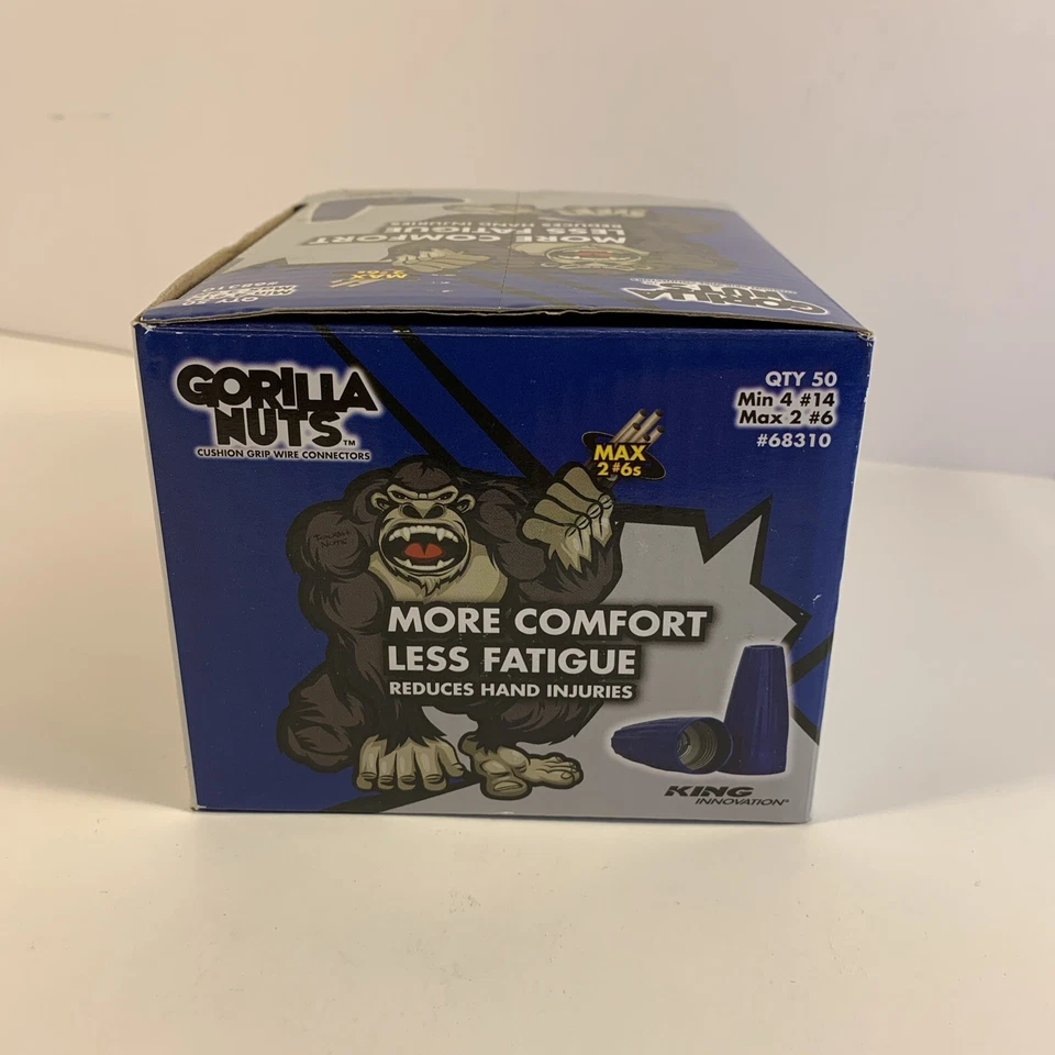 Gorilla Nuts Cushion Grip Wire Connectors #68310 Box of 50 - Image 4 of 4
