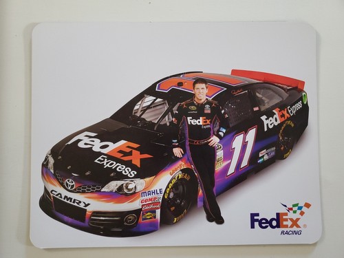 2014 DENNY HAMLIN FedEx Racing Joe Gibbs NASCAR DRIVER HERO Card 11x8½  - Picture 1 of 2