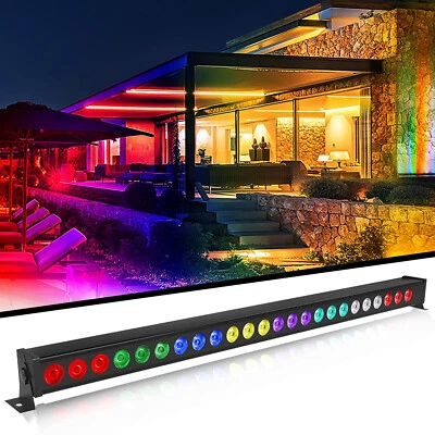 72W 24LED RGB Wall Washer Lichtleiste Bühnenlicht DMX Party Lichhteffekt Dekor - Bild 1 von 4