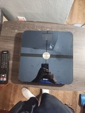 WITHINGS Smart Body Analyzer Scale WS-50 Black Wifi Bluetooth BMI Tracker On App