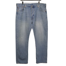 Herren Levi Strauss & Co 501 Jeans Blau Baumwolle Größe W40 L32 JJF666