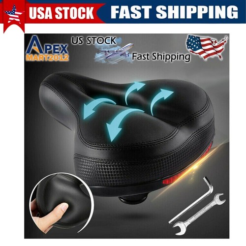Comfort Bicycle Seat Wide Big Bum Soft Damping Gel Bike Saddle Air