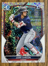Juan Chacon Speckled Refractor /299 Boston Red Sox 1st Bowman Card BCP-105