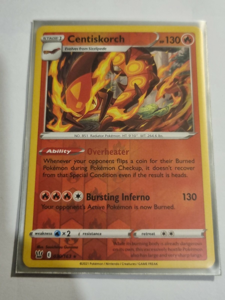 Centiskorch 030/163 Pokemon TCG Card SWSH Battle Styles Rare