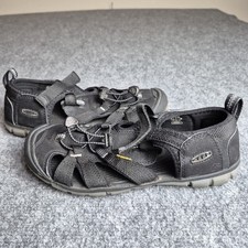 Keen Newport H2 Sandals Black Waterproof 011218 Boys Sz 4 Hiking Shoes Suede Top