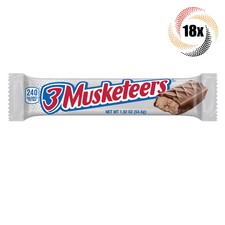 18x Bars 3 Musketeers Fluffy Standard Size Milk Chocolate Candy | 1.92oz BB 3/26