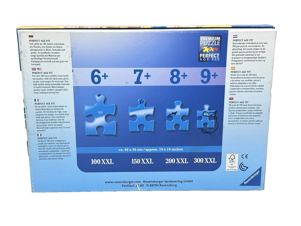 Ravensburger Disney Princess Belle & Beast Beauty XXL 100 Piece Puzzle-Complete - Image 2 of 4