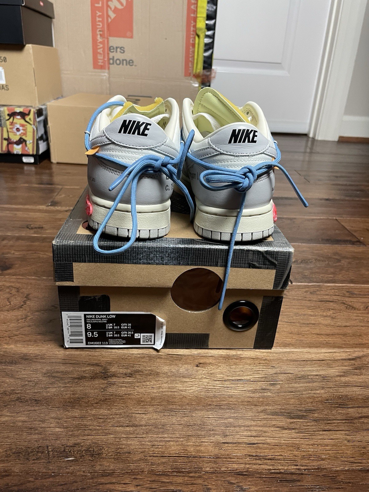 OFF WHITE X NIKE Taglia 8M Nike Off White x Dunk colore basso 05 di 50