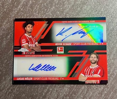   /10 Topps Chrome Bundesliga 22/23 DUAL AUTO Kevin Schade - Lucas Höler FC  