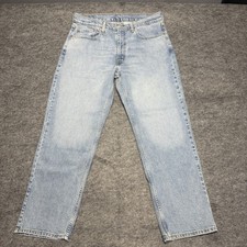Levi  s 550 Relaxed Fit Men  s Jeans 36x30 Light Wash Stretch