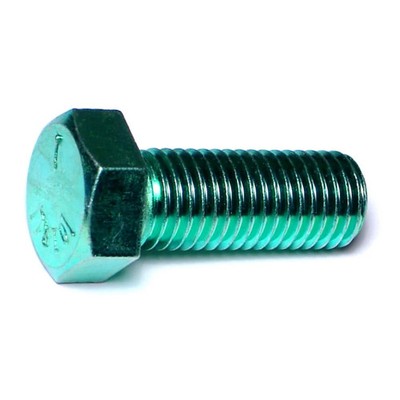 3/4''-10 x 2'' Green Rinsed Zinc Grade 5 Hex Cap Screws (29 pcs.)