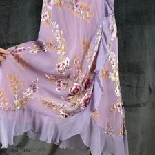 NWT Vintage Y2K Monsoon Silk Floral Skirt Whimsigoth Woodland Fairy Grunge S