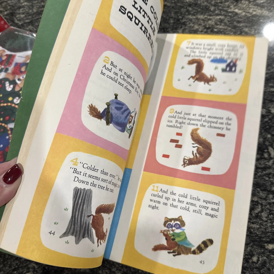 The Animals Merry Christmas By Richard Scarry Vintage 1972 Golden Book Large - Image 3 of 4