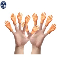 10 Pcs Mini Finger Puppets Small Hands Enamel Animal Tiny Finger Hands for Ki...