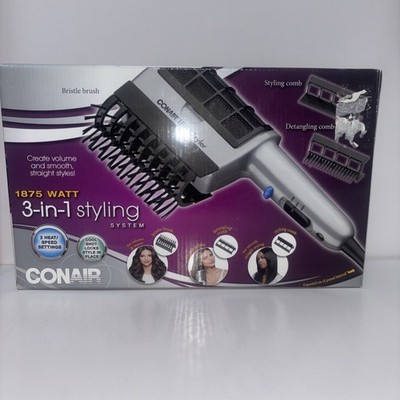 Conair 1875 Watt 3 In 1 Styling Hair Dryer With Attachments For All Hair Types''
