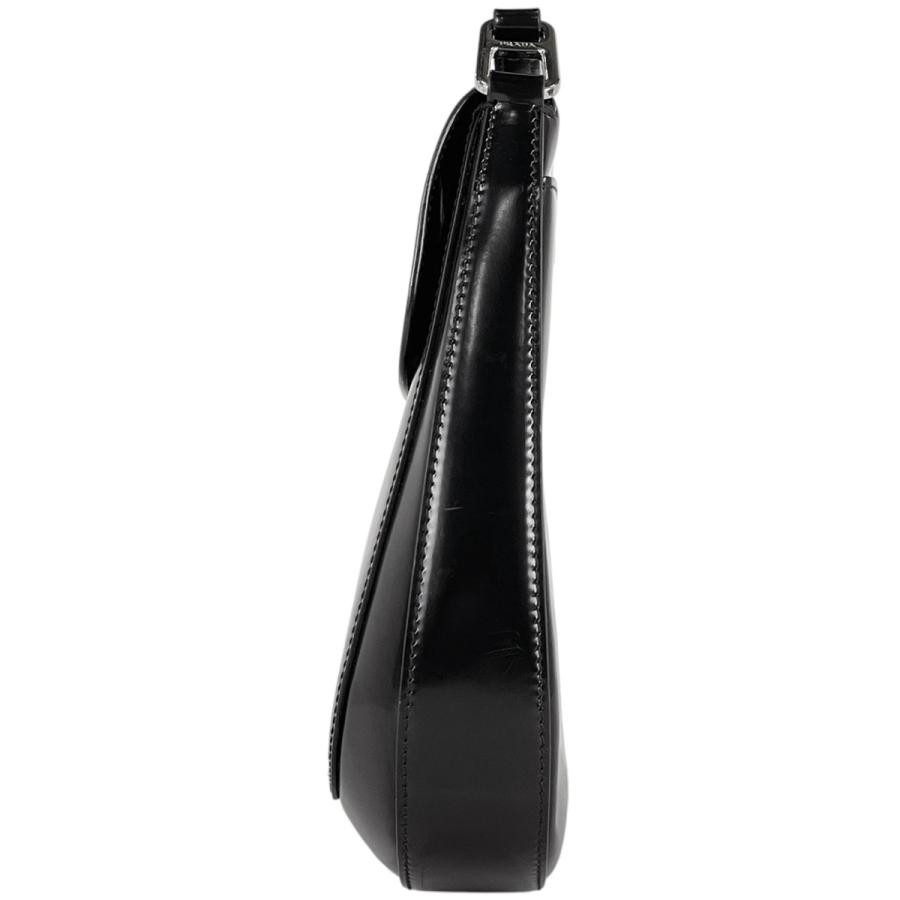 PRADA Cleo Shoulder Bag 1BD316 Black Leather Crossbody #BS578 thumbnail 2