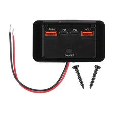 12V 24V QC 3.0 & PD USB Auto KFZ Steckdose USB Ladegerät Buchse Dose KFZ Einbau 12V 24V QC 3.0 & PD USB Auto KFZ Steckdose USB Ladegerät Buchse Dose KFZ Einbau