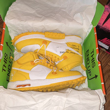 Nike Air Force 1 Mid Off-White Varsity Maize ...