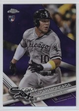 2017 Topps Chrome Purple Refractor 224/299 Yoan Moncada #75 9l6