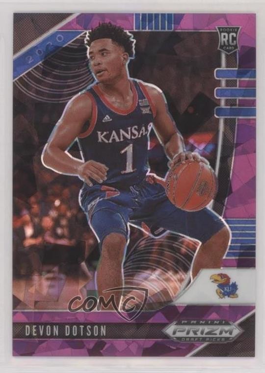 2020 Panini Prizm Draft Picks Purple Ice 136/149 Devon Dotson #32 Rookie RC 0w77