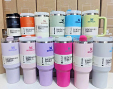 2025 Autumn Large Capacity Water 40 Oz Cup Handle Straw Insulated Bottle Mug