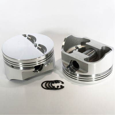 DSS Piston Set 8715-4040; E-Series 4.040 in., Flat Top, 6 in. Rod for 383 SBC