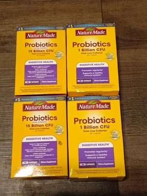 4 Nature Made Probiotic Capsules 1 Billion CFU Digestive/Immune Support 30 Ct