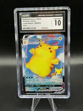 2021 Pokemon Celebrations Surfing Pikachu VMAX FULL ART 009/025 CGC 10 GEM MINT