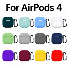 Apple Earphone Case Solid Color Silicone Airp...