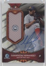 2019 Bowman Chrome 2018 AFL Fall Stars Relic 30/50 Darwinzon Hernandez Auto 2r8