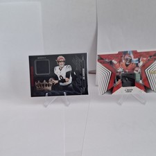 Panini 2022 Crown Royale/Stars Memorabilia Bengals 2-Card Lot Burrow Chase