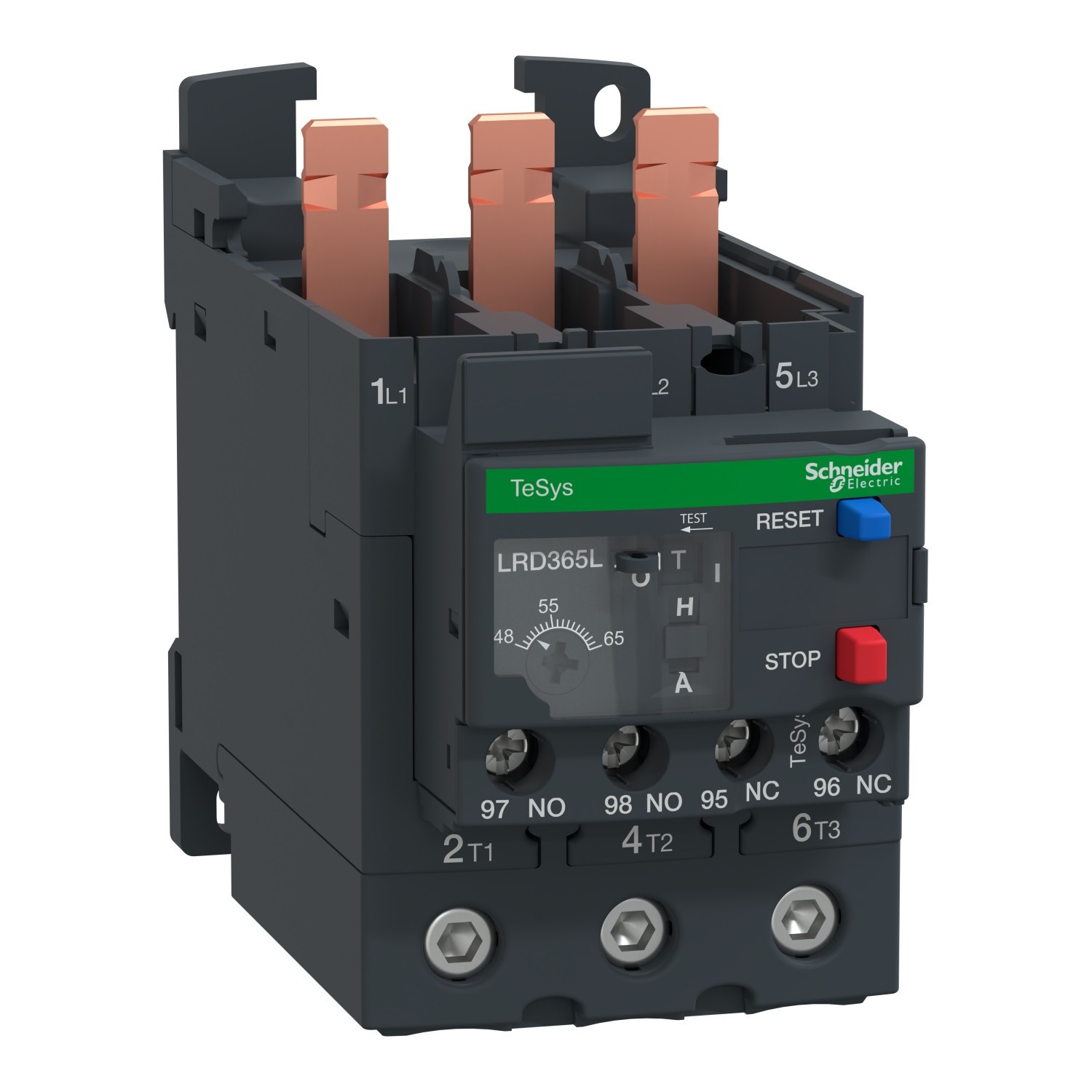 Relais thermique moteur 48 65a LRD365L Schneider protection TeSys LRD triphasé