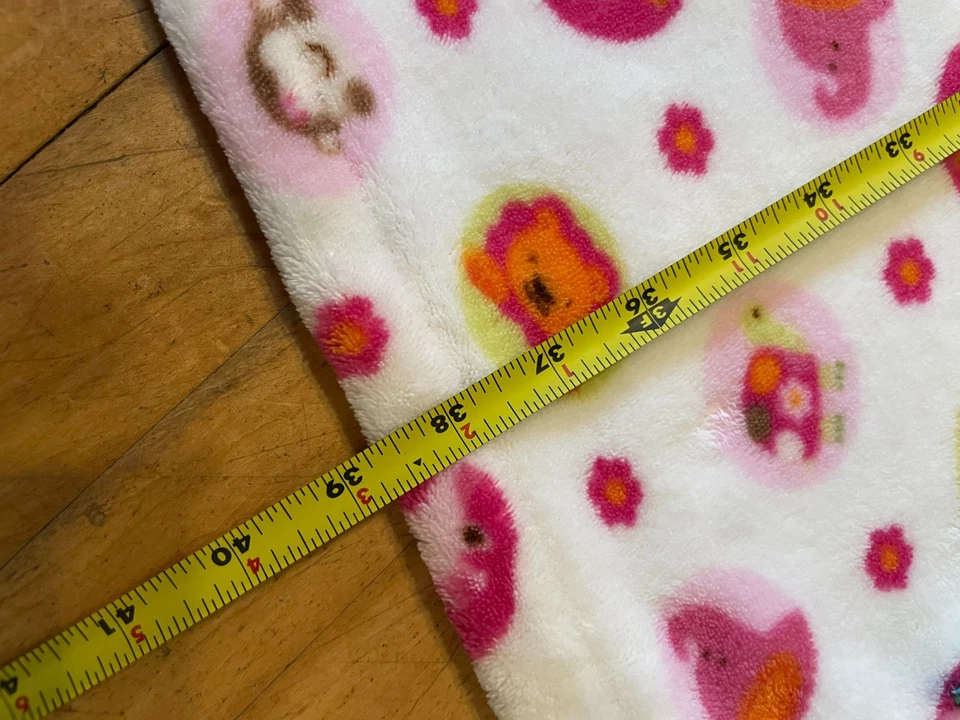 Manta Tiddliwinks Selva Bebé Niña Blanca Rosa Vellón Círculo Flor Safari Foto 3 de 4