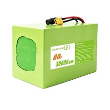 60V 30Ah E - Bik e Battery, Lithium Ion Battery with 50A BMS and 5A Charger